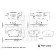 Jeu de 4 plaquettes de frein avant BLUE PRINT ADBP420032 - Visuel 2