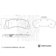 Jeu de 4 plaquettes de frein avant BLUE PRINT ADBP420060 - Visuel 2