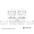 Jeu de 4 plaquettes de frein avant BLUE PRINT ADBP420069 - Visuel 2