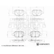 Jeu de 4 plaquettes de frein arrière BLUE PRINT ADBP420073 - Visuel 2