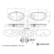 Jeu de 4 plaquettes de frein arrière BLUE PRINT ADBP420092 - Visuel 2