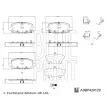Jeu de 4 plaquettes de frein arrière BLUE PRINT ADBP420129 - Visuel 2