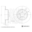 Jeu de 2 disques de frein arrière BLUE PRINT ADBP430015 - Visuel 3
