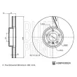 Disque de frein avant droit BLUE PRINT ADBP430024 - Visuel 3