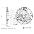 Jeu de 2 disques de frein avant BLUE PRINT ADBP430025 - Visuel 2