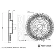 Jeu de 2 disques de frein avant BLUE PRINT ADBP430036 - Visuel 3
