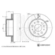 Jeu de 2 disques de frein arrière BLUE PRINT ADBP430041 - Visuel 3