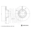 Jeu de 2 disques de frein avant BLUE PRINT ADBP430044 - Visuel 3