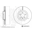 Jeu de 2 disques de frein avant BLUE PRINT ADBP430070 - Visuel 3