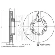 Jeu de 2 disques de frein avant BLUE PRINT ADBP430110 - Visuel 3