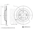 Jeu de 2 disques de frein arrière BLUE PRINT ADBP430152 - Visuel 3