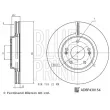 Jeu de 2 disques de frein avant BLUE PRINT ADBP430154 - Visuel 3