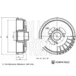 Tambour de frein BLUE PRINT ADBP470023 - Visuel 3