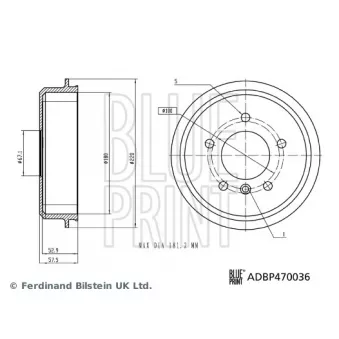 Tambour de frein BLUE PRINT ADBP470036