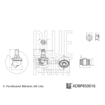 Entretoise/tige, stabilisateur avant droit BLUE PRINT ADBP850016