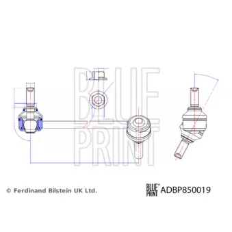 Entretoise/tige, stabilisateur avant droit BLUE PRINT ADBP850019