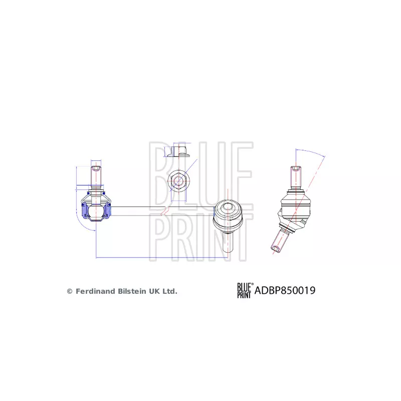 Entretoise/tige, stabilisateur avant droit BLUE PRINT ADBP850019