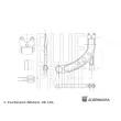 Bras de liaison, suspension de roue avant gauche BLUE PRINT ADBP860056 - Visuel 2