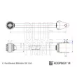 Triangle ou bras de suspension (train arrière) BLUE PRINT ADBP860114 - Visuel 3