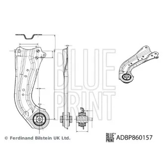 Bras de liaison, suspension de roue arrière droit BLUE PRINT ADBP860157