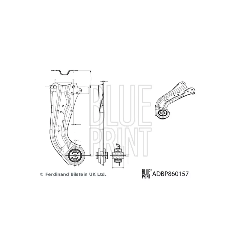 Bras de liaison, suspension de roue arrière droit BLUE PRINT ADBP860157