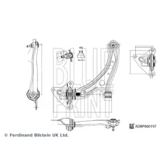Bras de liaison, suspension de roue avant gauche BLUE PRINT ADBP860197