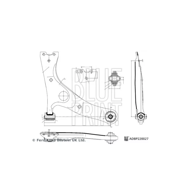 Bras de liaison, suspension de roue avant droit BLUE PRINT ADBP860200