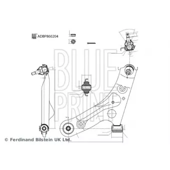Bras de liaison, suspension de roue avant droit BLUE PRINT ADBP860204