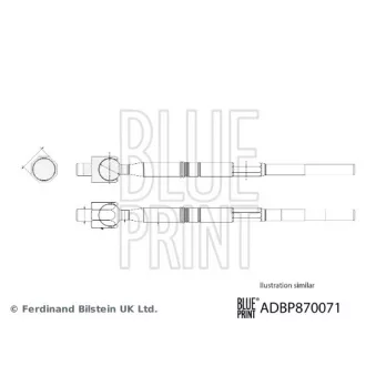 Rotule de direction intérieure, barre de connexion BLUE PRINT