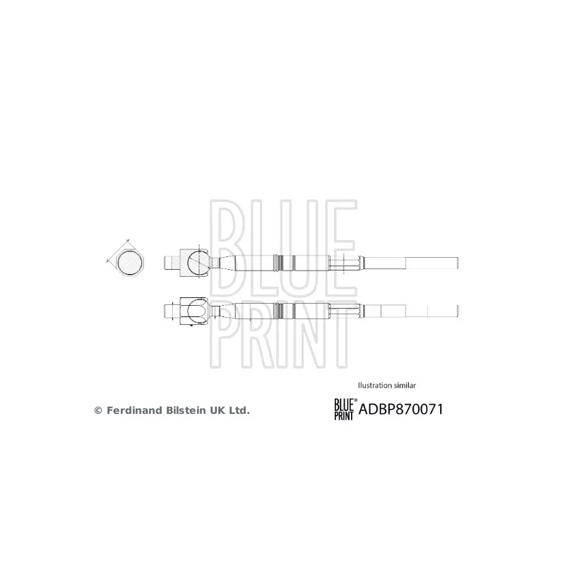 Rotule de direction intérieure, barre de connexion BLUE PRINT ADBP870071