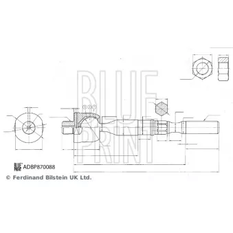 Rotule de direction intérieure, barre de connexion BLUE PRINT