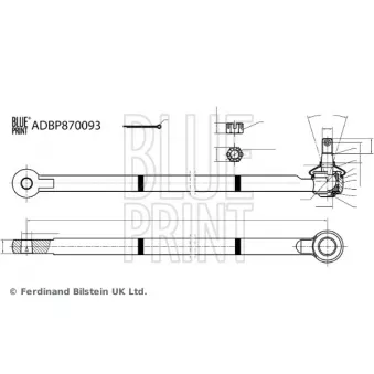 Rotule de barre de connexion avant droit BLUE PRINT ADBP870093