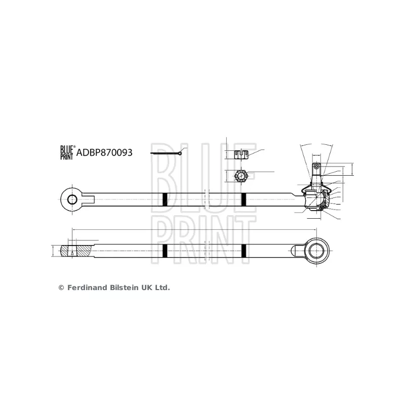 Rotule de barre de connexion avant droit BLUE PRINT ADBP870093