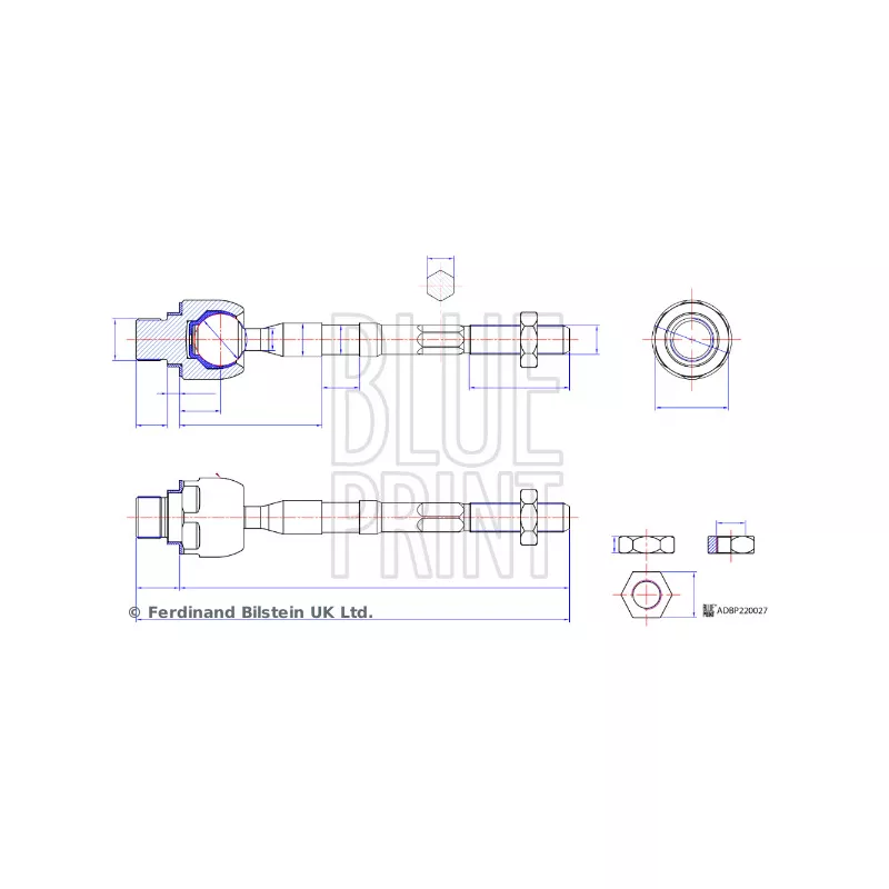 Rotule de direction intérieure, barre de connexion BLUE PRINT ADBP870094