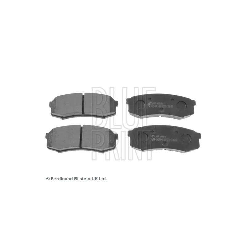 Jeu de 4 plaquettes de frein arrière BLUE PRINT ADC44275