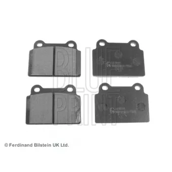 Jeu de 4 plaquettes de frein arrière BLUE PRINT ADC44276
