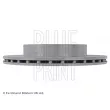 Jeu de 2 disques de frein arrière BLUE PRINT ADC443118 - Visuel 3