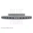 Jeu de 2 disques de frein avant BLUE PRINT ADC44374 - Visuel 3