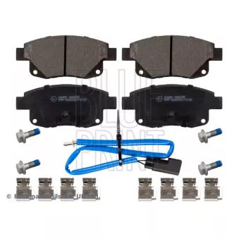 Jeu de 4 plaquettes de frein arrière BLUE PRINT ADF124221