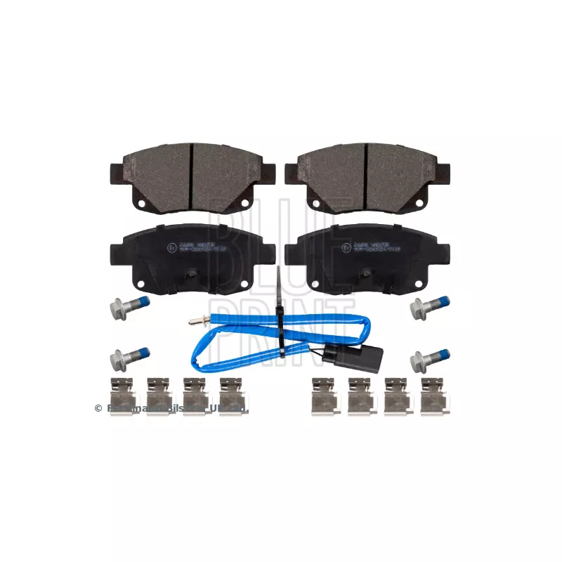 Jeu de 4 plaquettes de frein arrière BLUE PRINT ADF124221