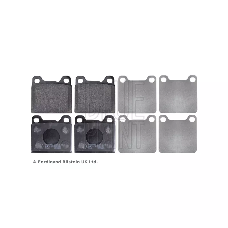 Jeu de 4 plaquettes de frein arrière BLUE PRINT ADF124228