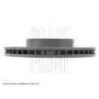 Jeu de 2 disques de frein avant BLUE PRINT ADF124352 - Visuel 3