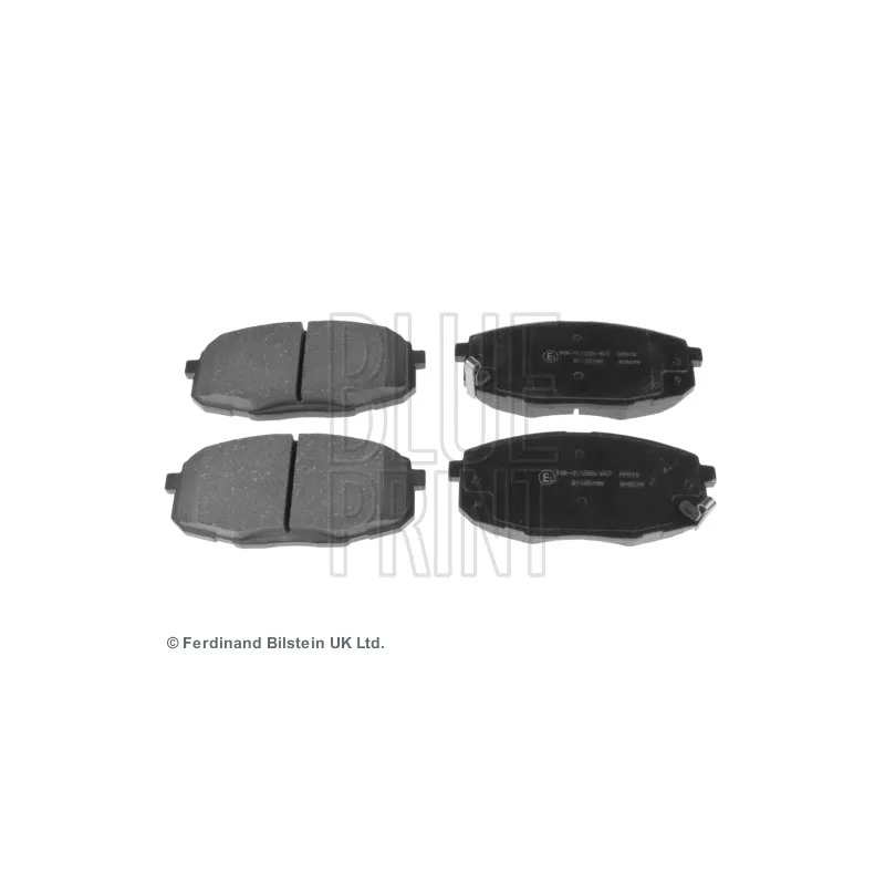 Jeu de 4 plaquettes de frein avant BLUE PRINT ADG042130