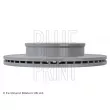 Jeu de 2 disques de frein avant BLUE PRINT ADG043100 - Visuel 3