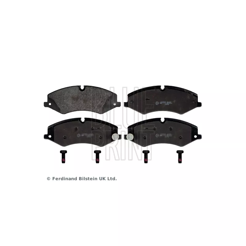 Jeu de 4 plaquettes de frein avant BLUE PRINT ADJ134204