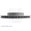 Jeu de 2 disques de frein avant BLUE PRINT ADK84346 - Visuel 3