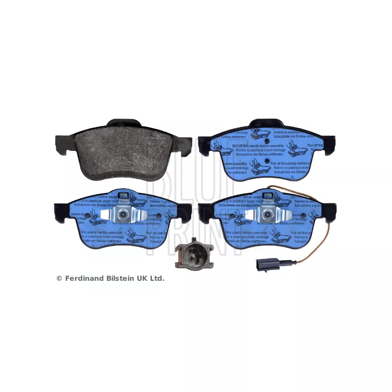 Jeu de 4 plaquettes de frein avant BLUE PRINT ADL144215