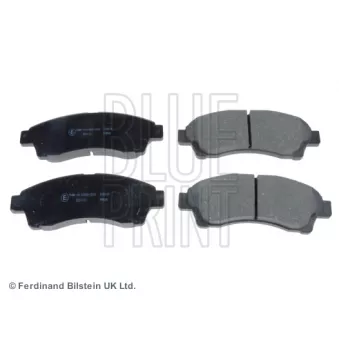 Jeu de 4 plaquettes de frein avant BLUE PRINT