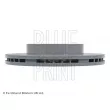 Jeu de 2 disques de frein avant BLUE PRINT ADM54364 - Visuel 3