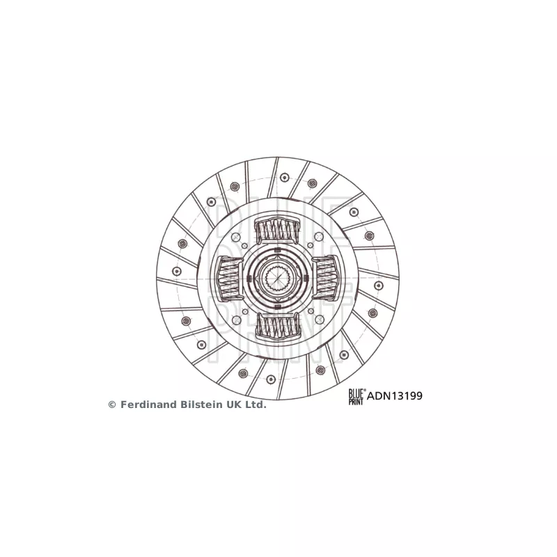 Disque d'embrayage BLUE PRINT ADN13199